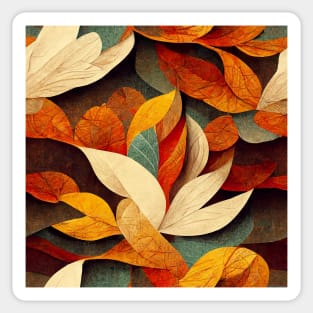 Fallen Autumn Leaves Sticker